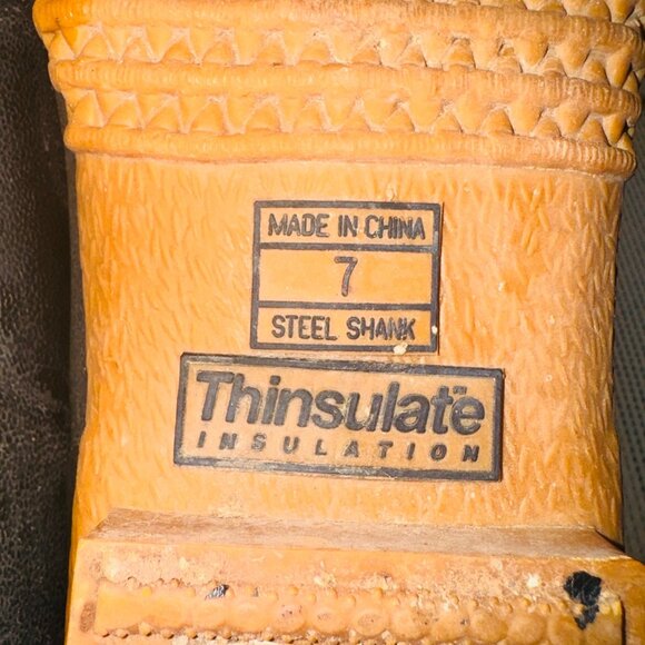Vintage Soggs Duck Boots Size 7 Steel Shank Thinsulate Duck Hunting Shoe Slip On - Picture 4 of 10